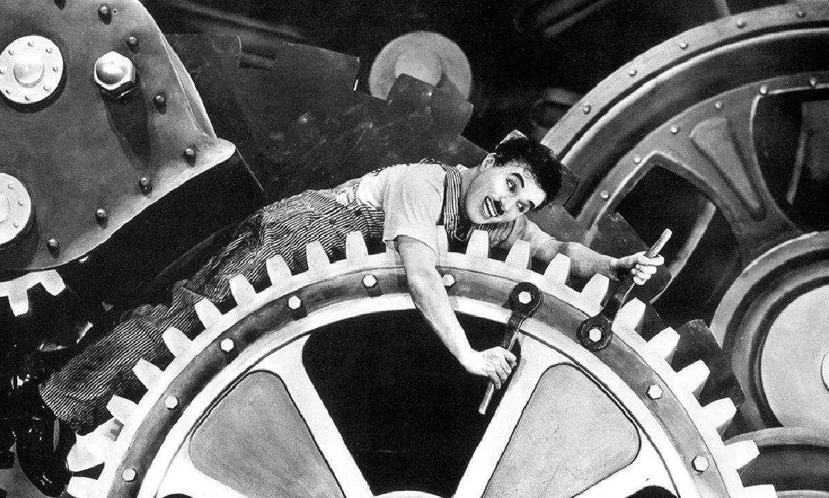 Charles Chaplin Tiempos modernos